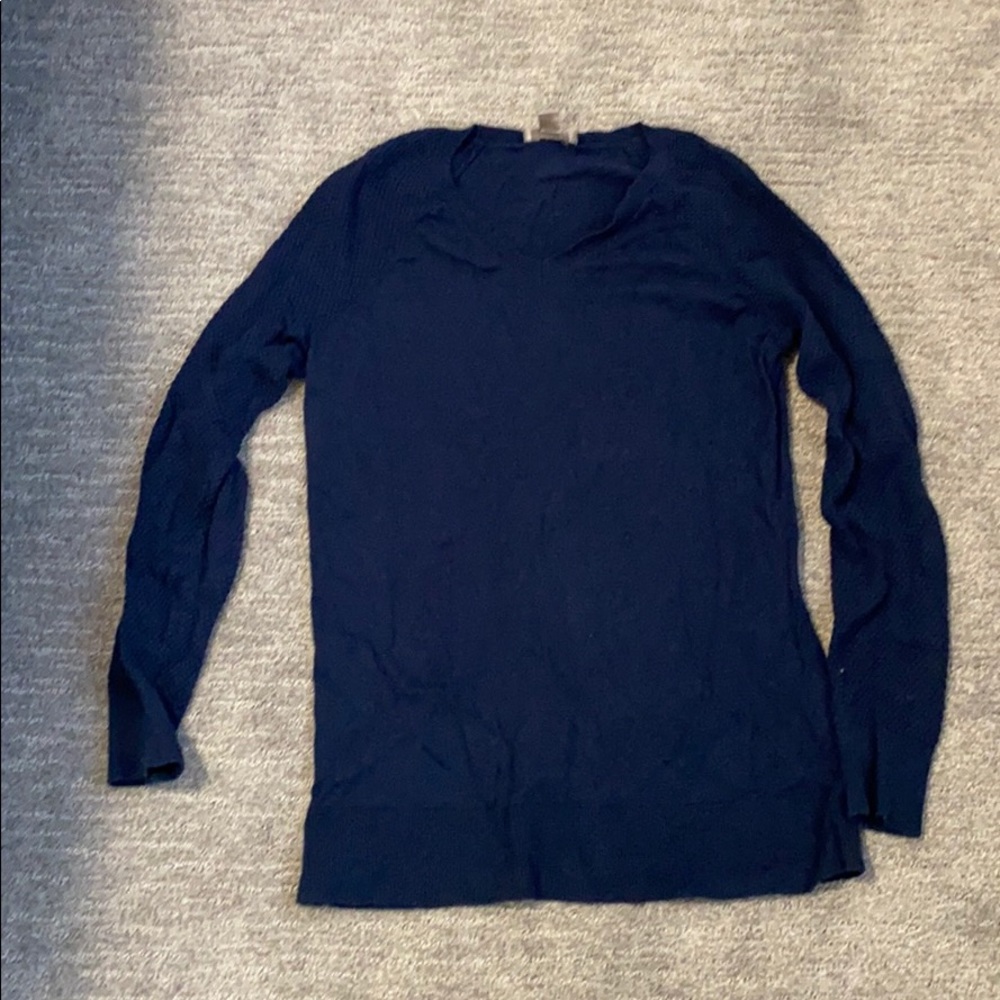 Navy v-neck sweater